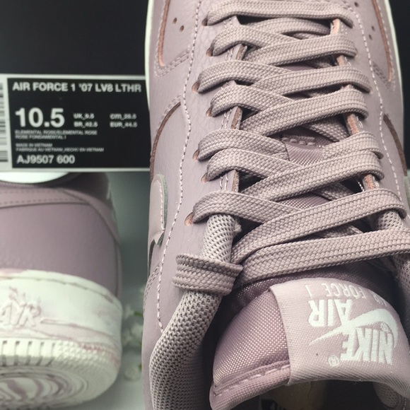 Nike Air Force 1 ‘07 LV8 LTHR Elemental 🌹 Rose - Picture 8 of 8